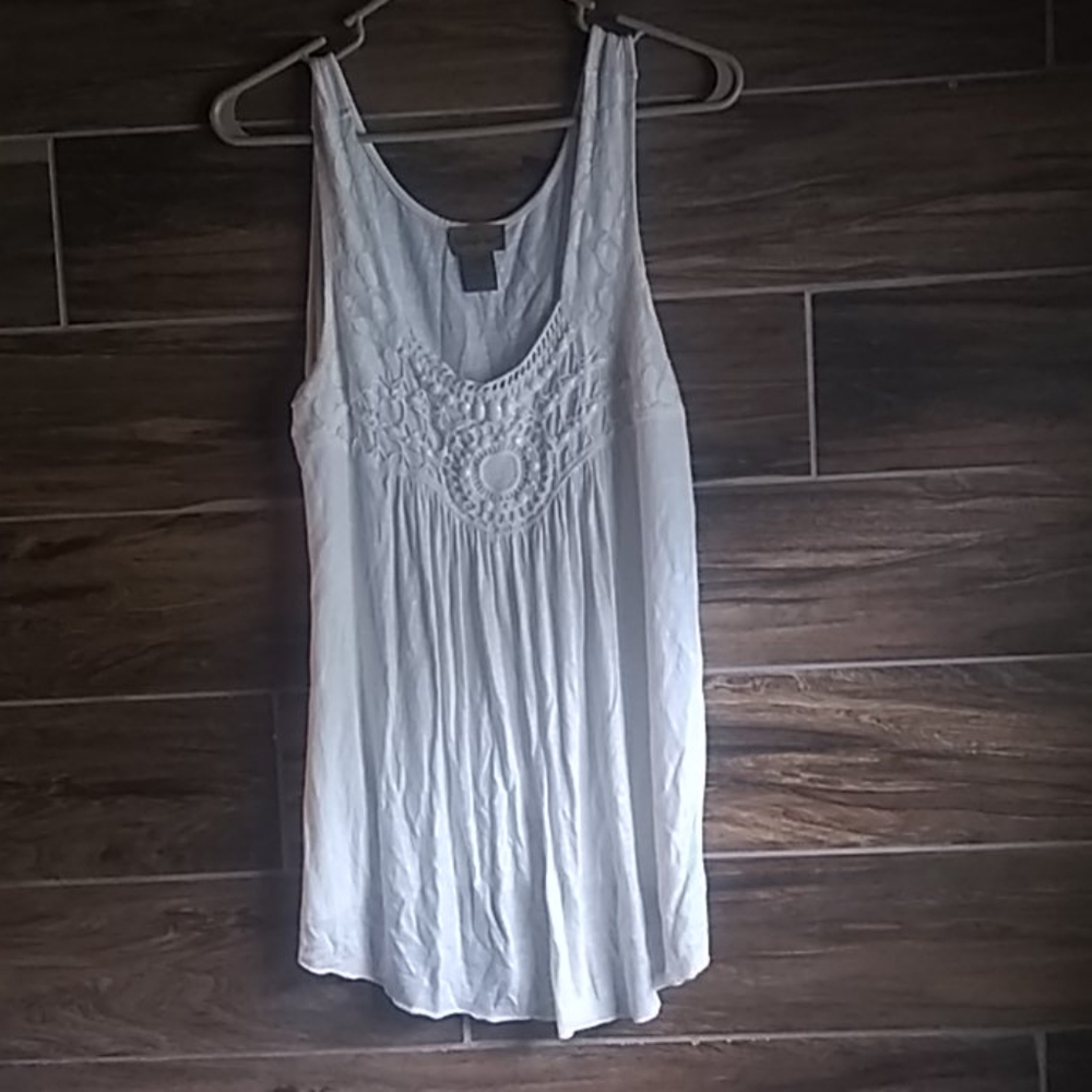 Midnight velvet tank top
